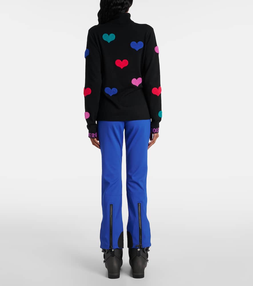 Goldbergh Bacio Embellished Turtleneck Sweater In Black