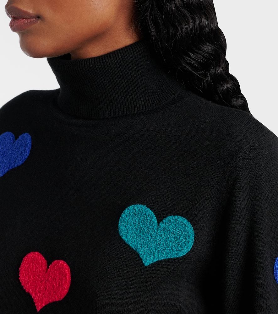 Goldbergh Bacio Embellished Turtleneck Sweater In Black