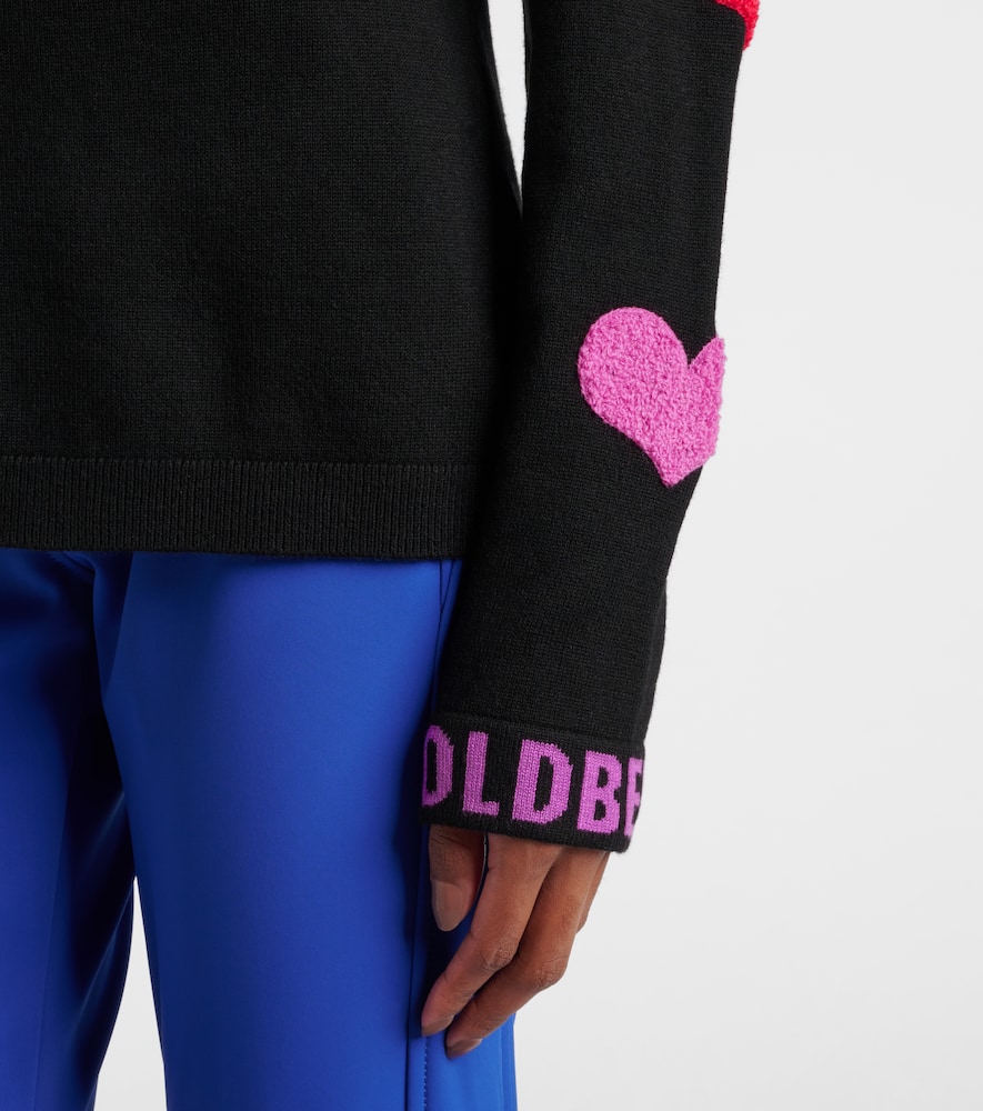 Goldbergh Bacio Embellished Turtleneck Sweater In Black