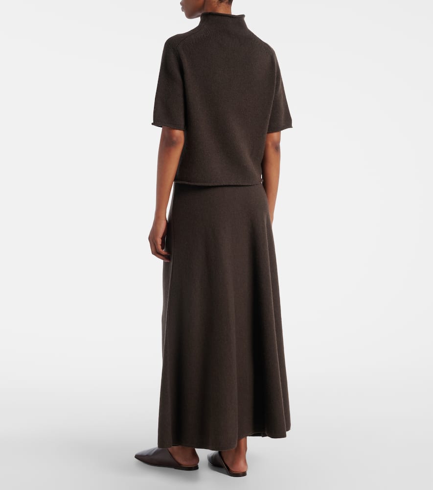 Lisa Yang Fride Knitted Cashmere Top In Brown