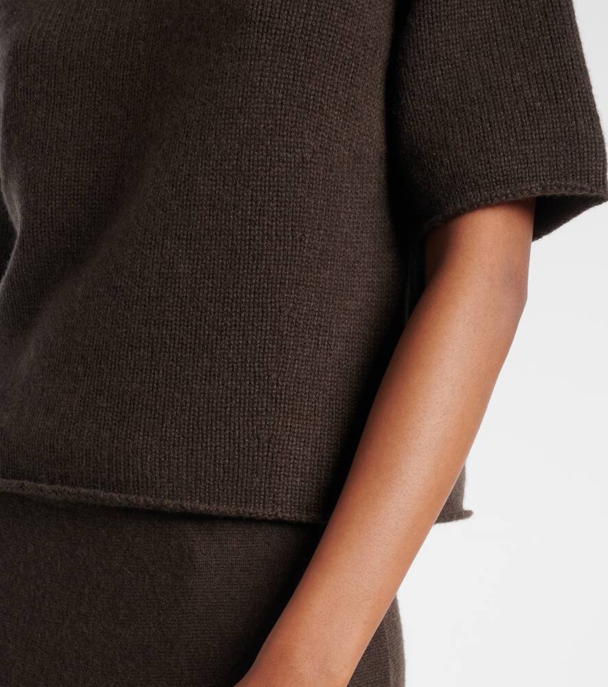 Lisa Yang Fride Knitted Cashmere Top In Brown