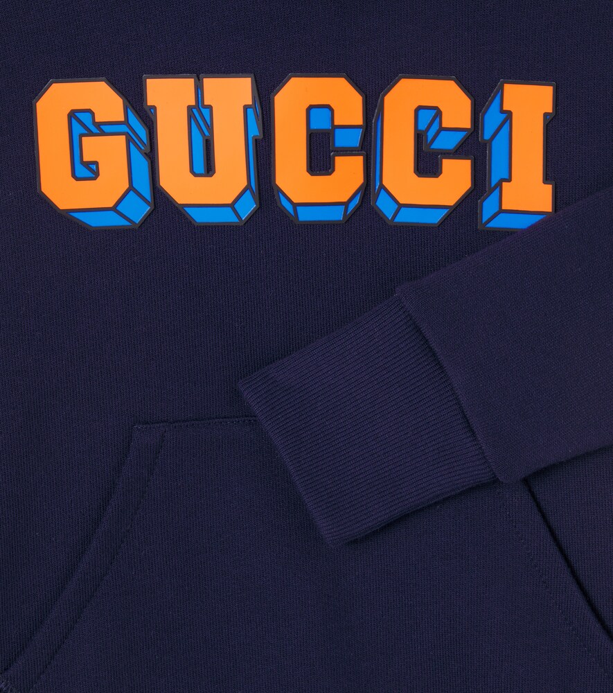  Gucci Kids Gucci Kids Logo Cotton Hoodie 