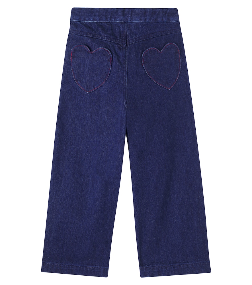 Bebe Organic Tessa Embroidered Jeans In Blue