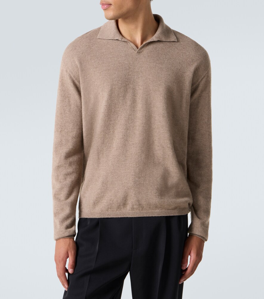  The Row The Row Franz Cashmere Polo Sweater 