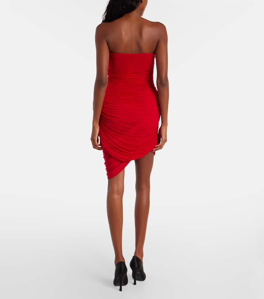 Magda Butrym Ruched Minidress In Red