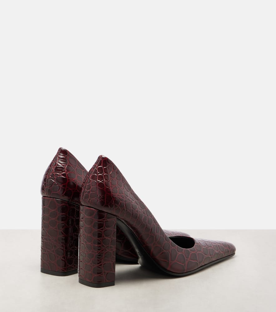 Alaïa Show Pointed Toe Lizard Embossed Pump In Animal Print