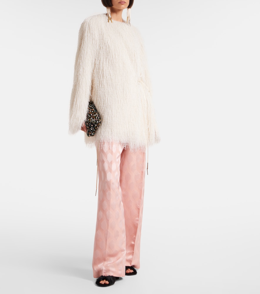 Dries Van Noten Printed wide-leg pants