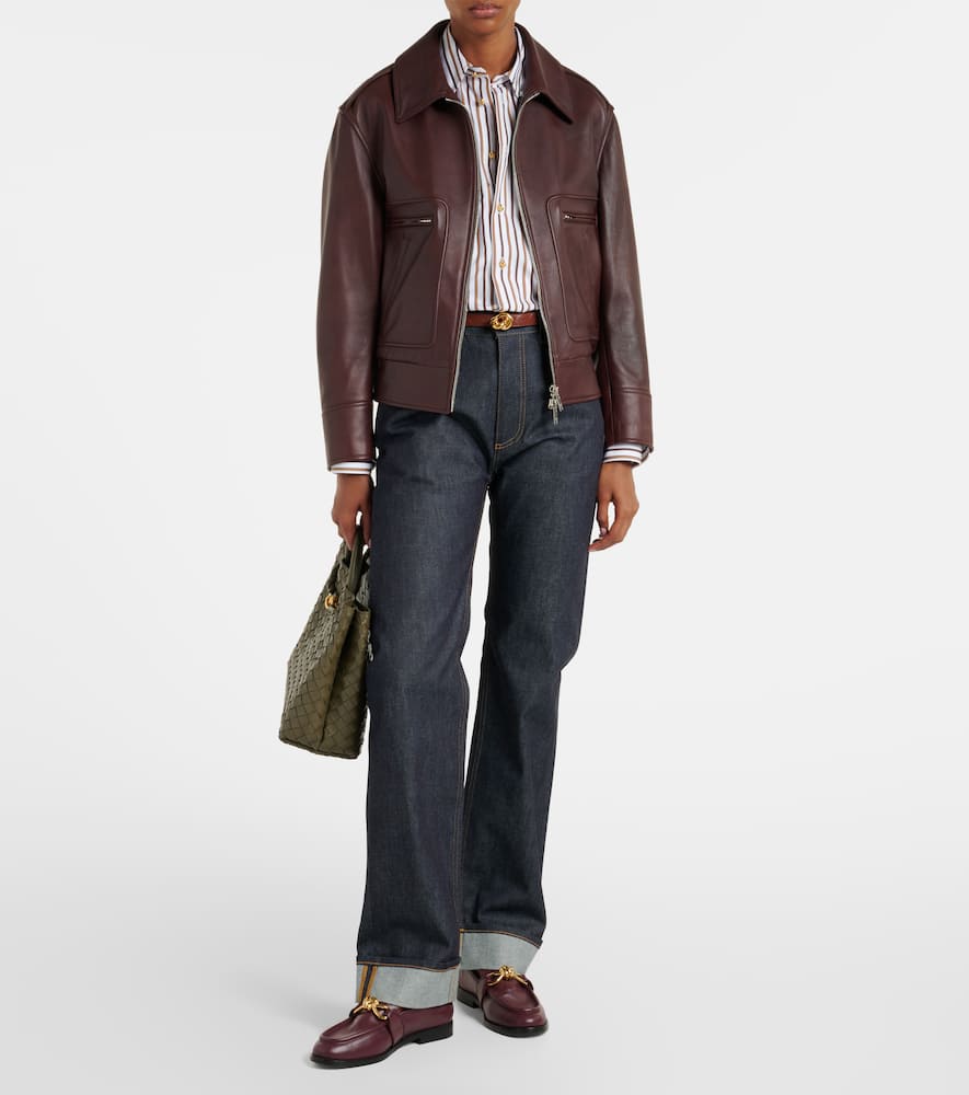 Bottega Veneta Mid-rise Straight Jeans In Blue