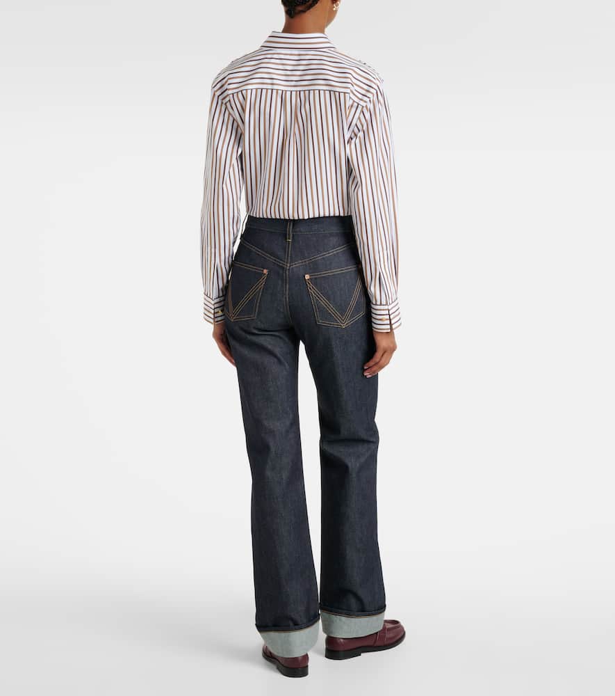 Bottega Veneta Mid-rise Straight Jeans In Blue