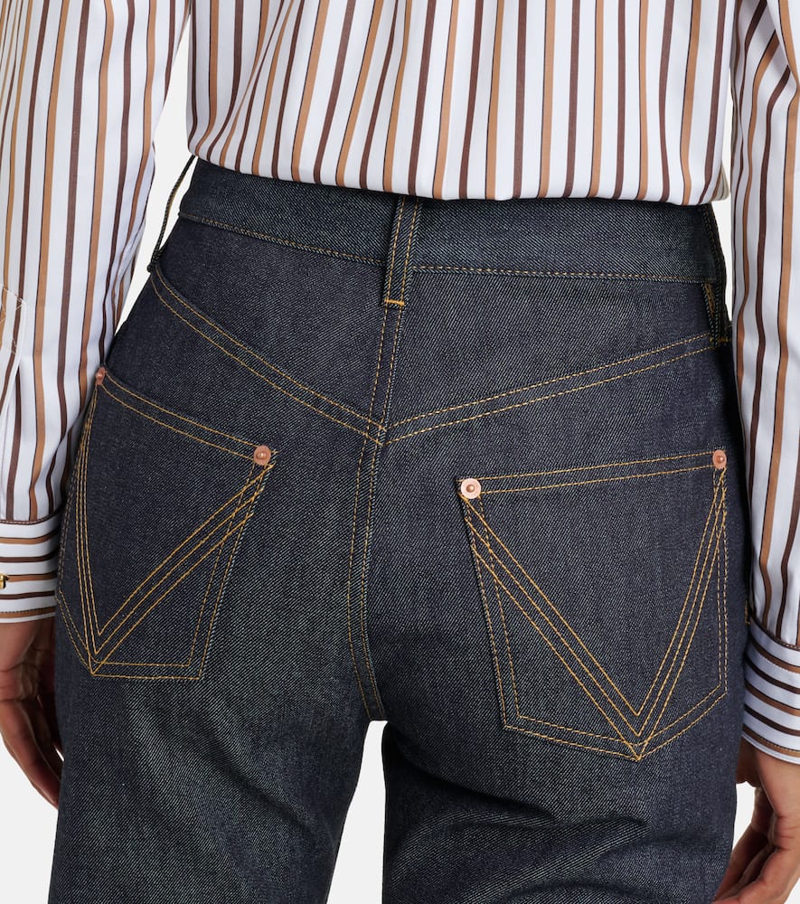 Bottega Veneta Mid-rise Straight Jeans In Blue
