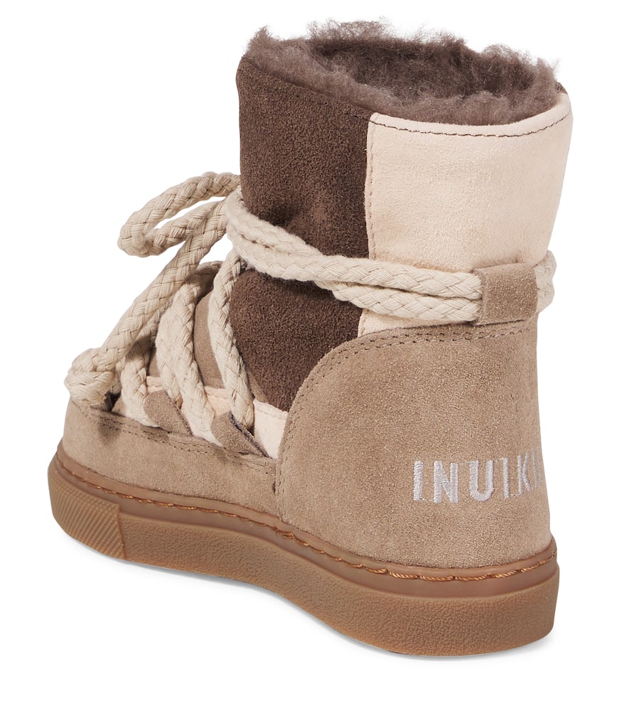 Inuikii Suede Snow Boots In Animal Print