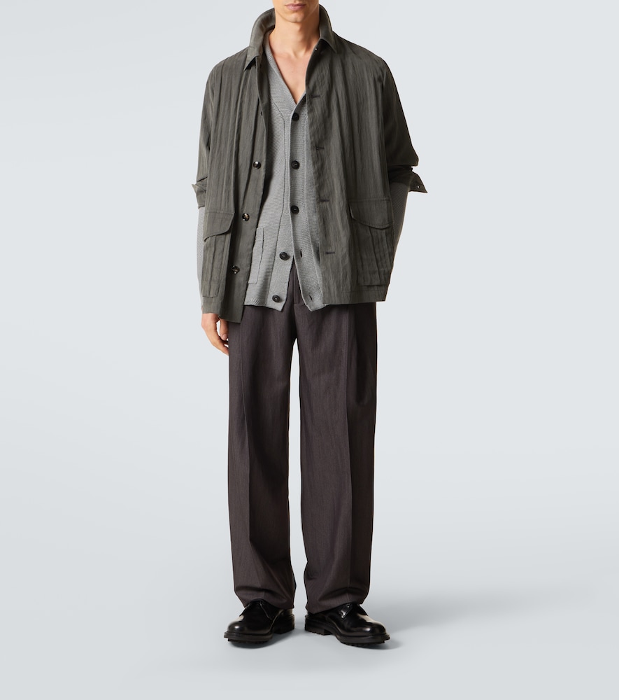  Giorgio Armani Giorgio Armani Weite Hose Aus Einem Wollgemisch 
