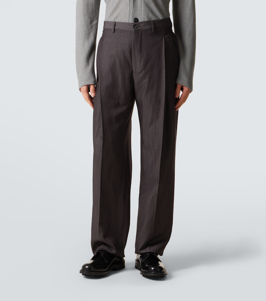  Giorgio Armani Giorgio Armani Weite Hose Aus Einem Wollgemisch 