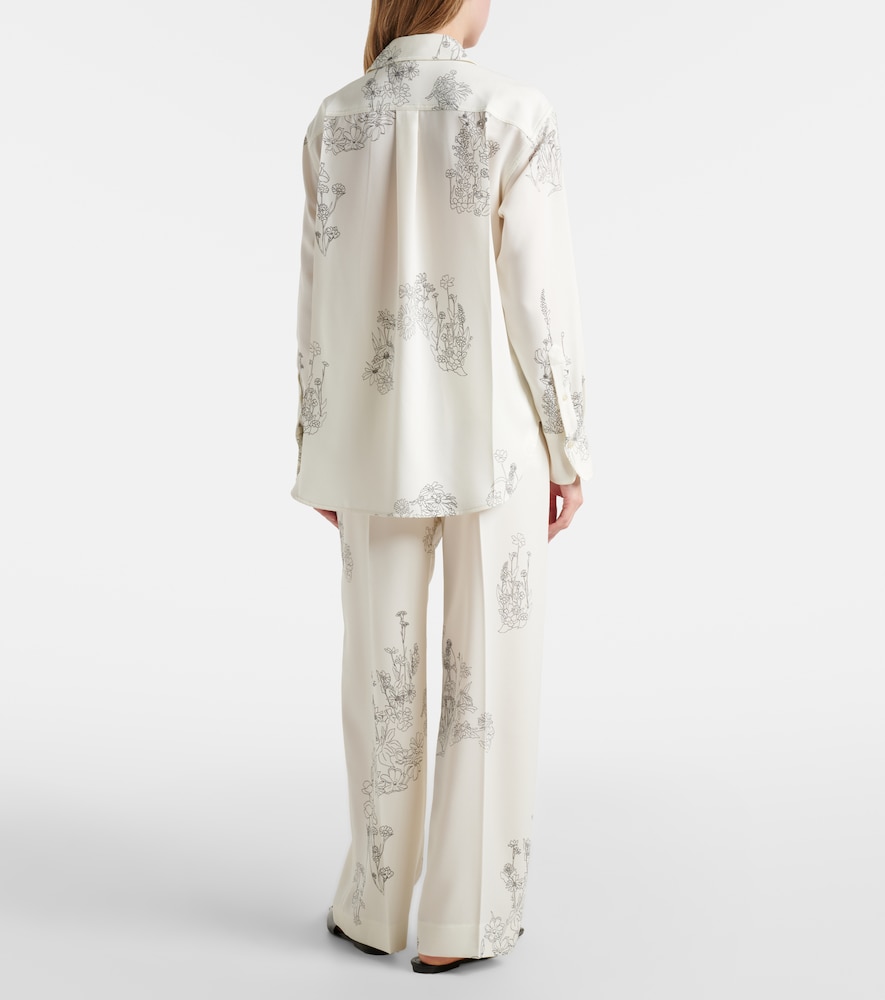  Victoria Beckham Victoria Beckham Floral Wide-leg Pants 