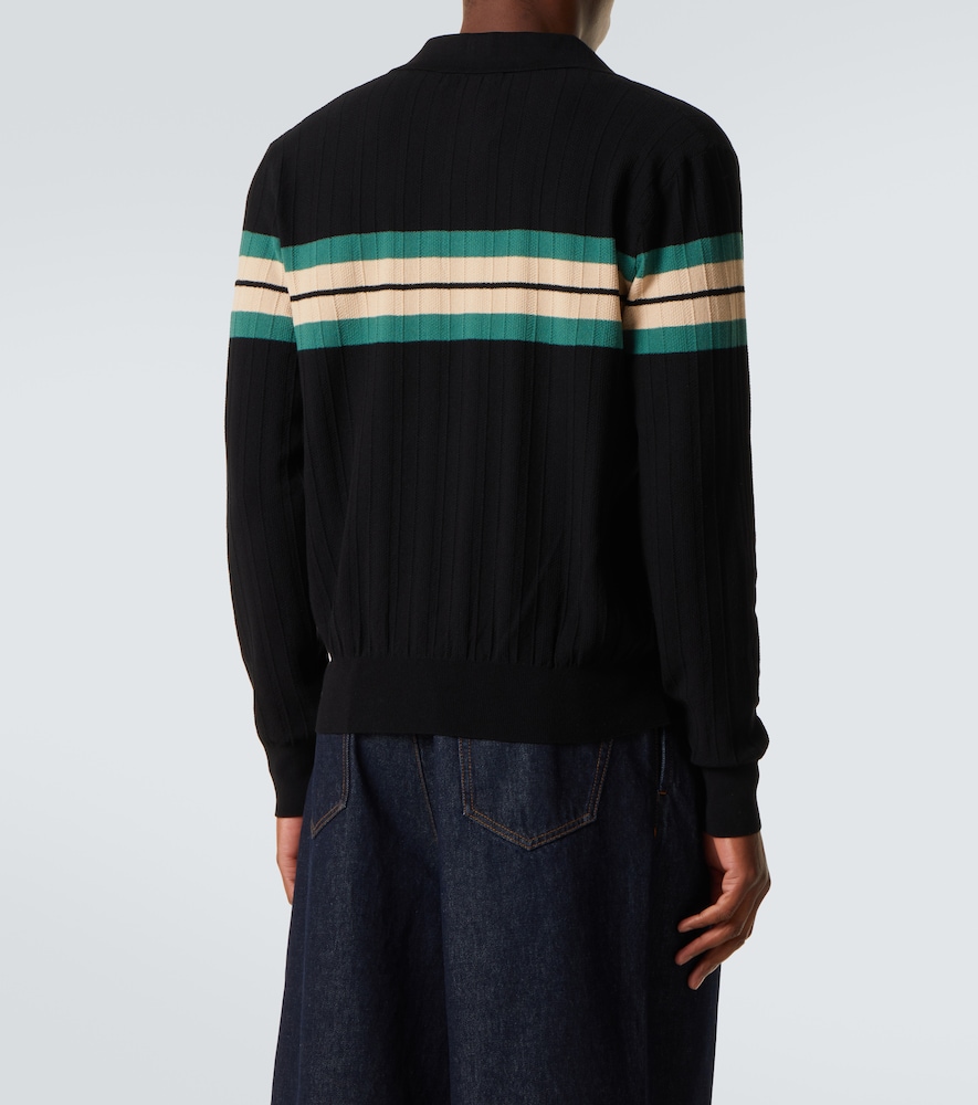  Dries Van Noten Dries Van Noten Striped Polo Sweater 