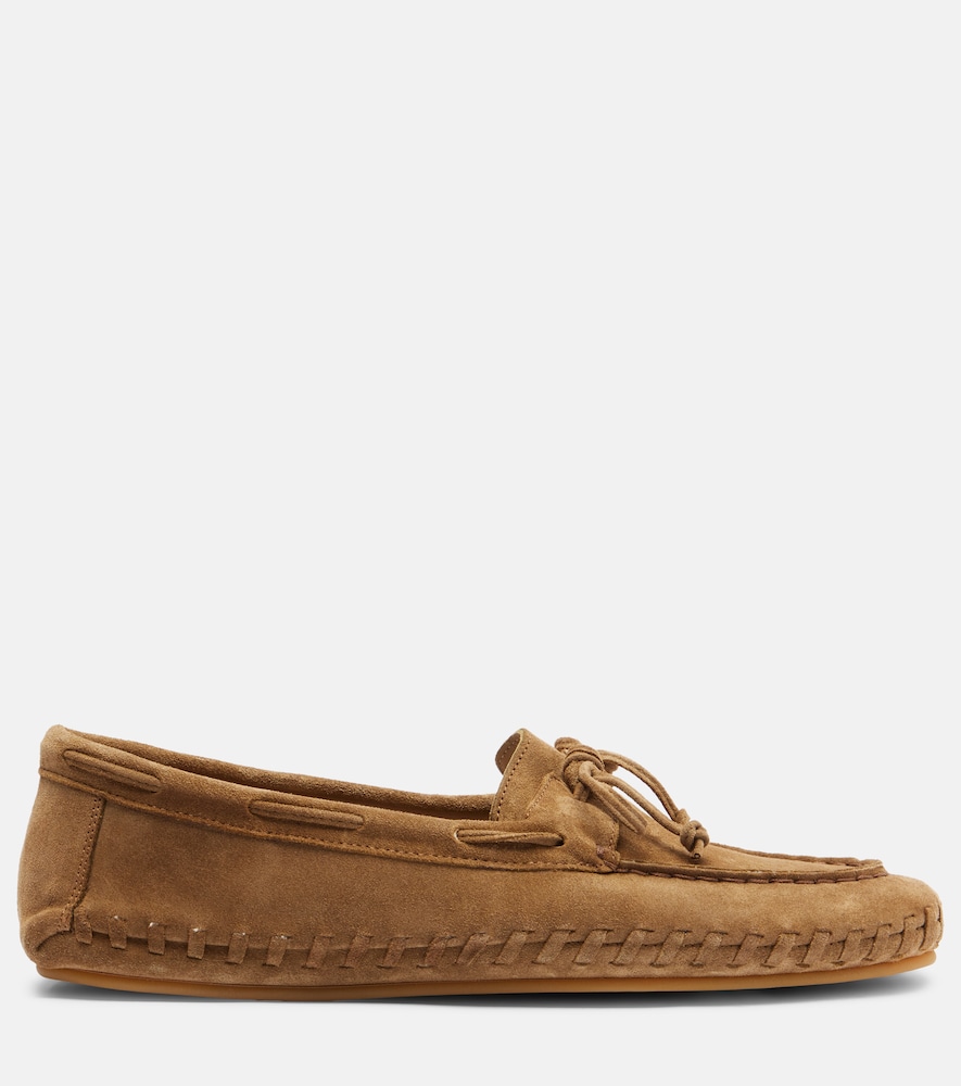  Le Monde Beryl Le Monde Bã©ryl Driver Embroidered Suede Loafers 