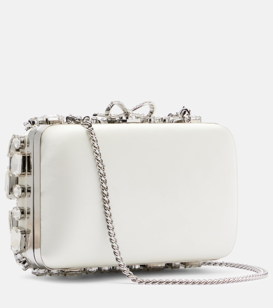  Self-portrait Self-portrait Clutch Aus Satin Mit Kristallen 