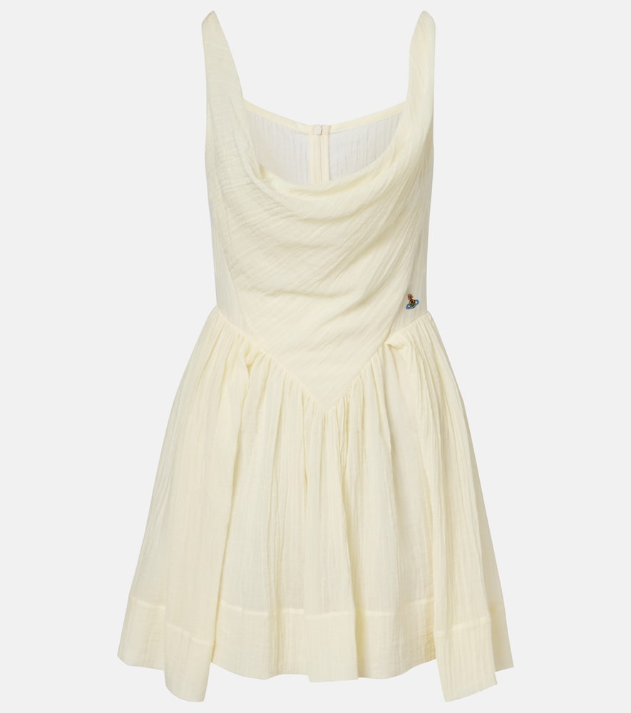 Vivienne Westwood Women's Yellow Sunday Cotton Minidress UK Size 10 - Mytheresa