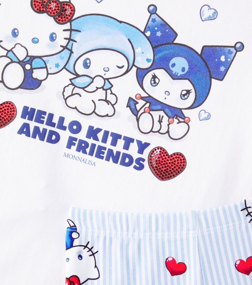  Monnalisa Monnalisa X Hello Kitty Set Aus T-shirt Und Leggings 