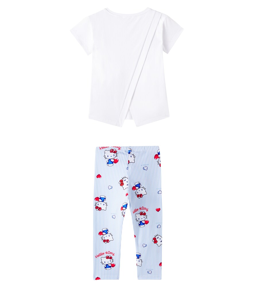  Monnalisa Monnalisa X Hello Kitty Set Aus T-shirt Und Leggings 
