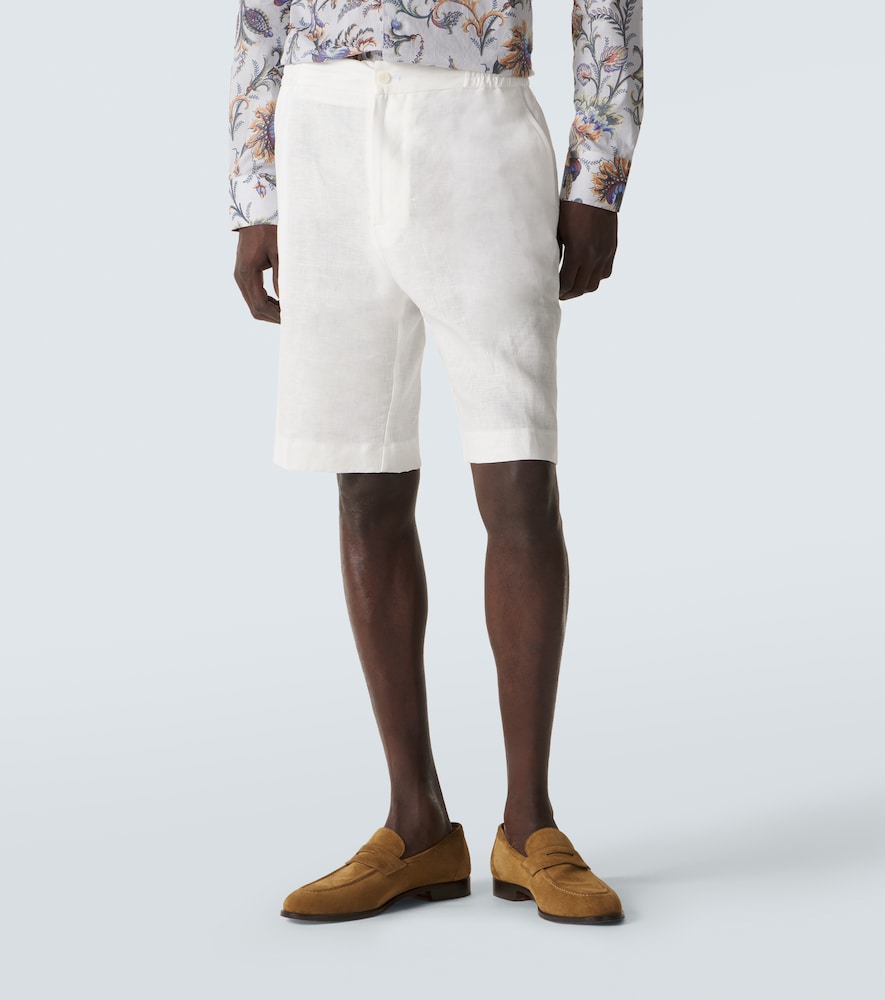  Etro Etro Linen Bermuda Shorts 