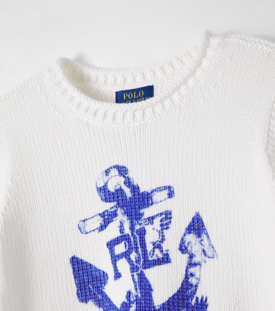  Polo Ralph Lauren Kids Polo Ralph Lauren Kids Bedrucktes Sweatshirt Aus Baumwolle 