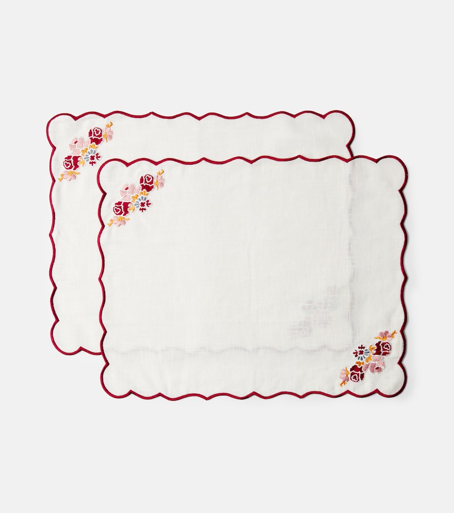 Cabana Set of 2 linen and cotton placemats | Thumbnail 4