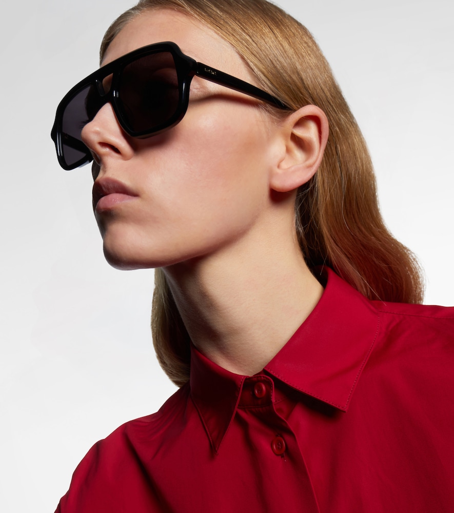 Slim Aviator Sunglasses