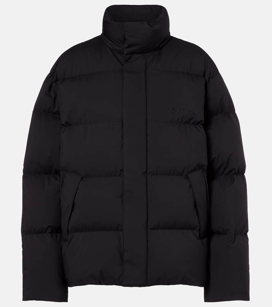 Saint Laurent Down Ski Jacket In Black