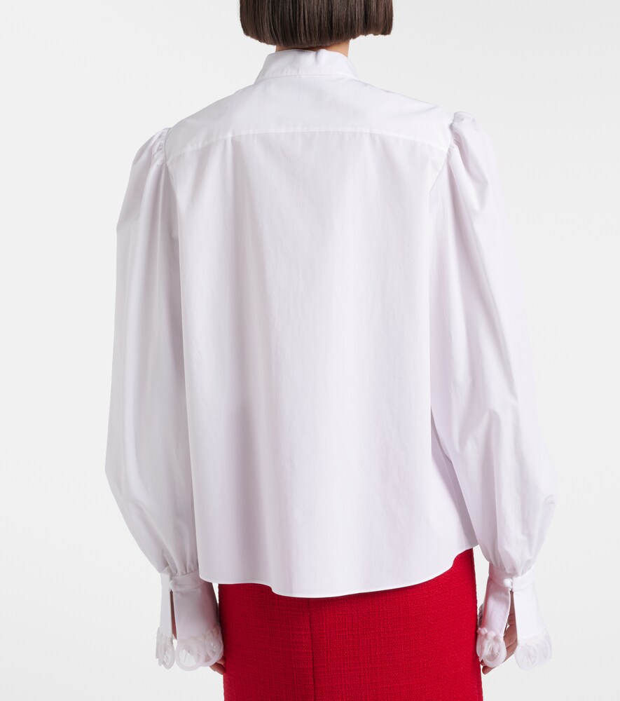Garavani Embroidered Cotton Poplin Blouse