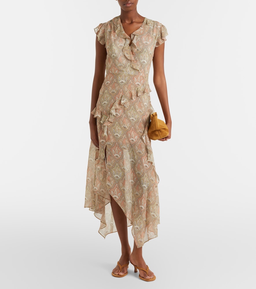  Veronica Beard Veronica Beard Midikleid Avenel Aus Seide 