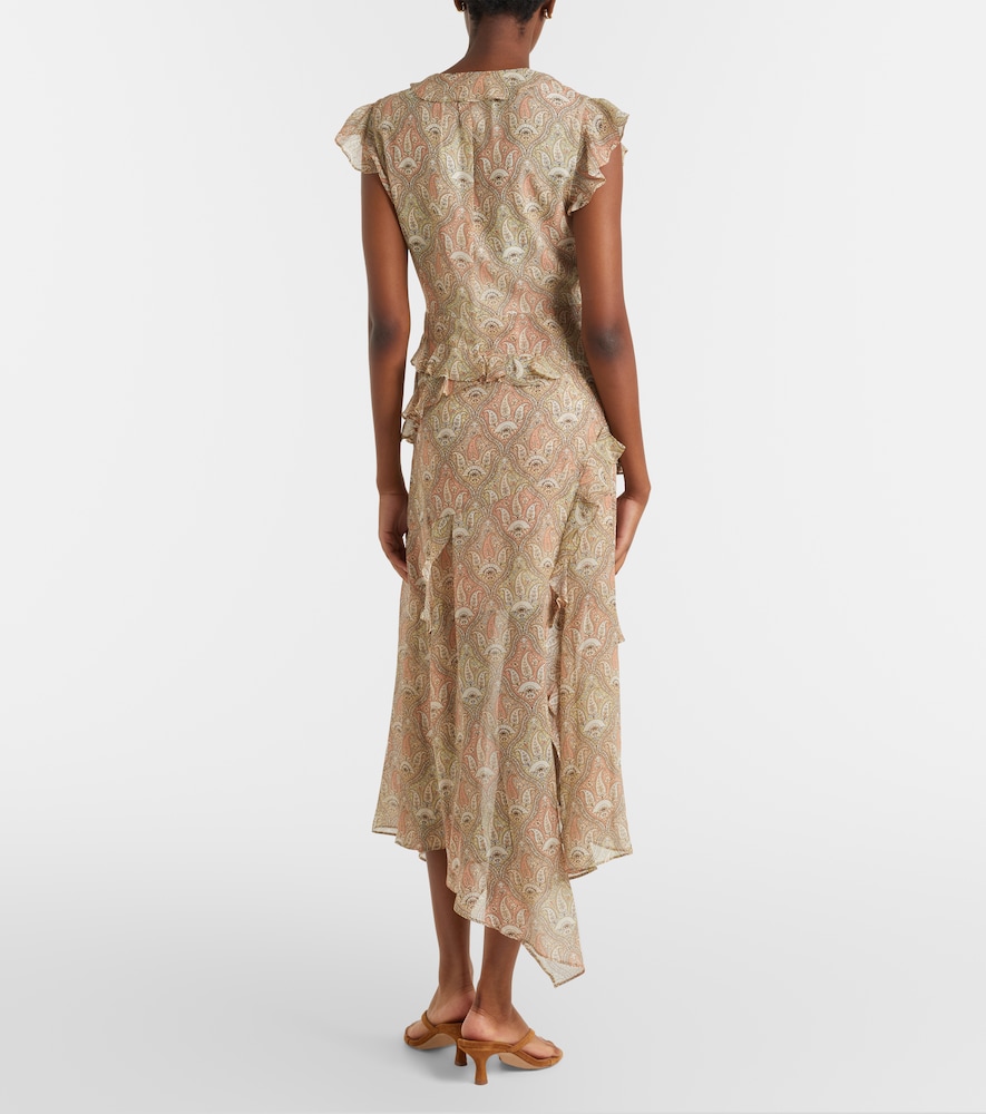  Veronica Beard Veronica Beard Midikleid Avenel Aus Seide 