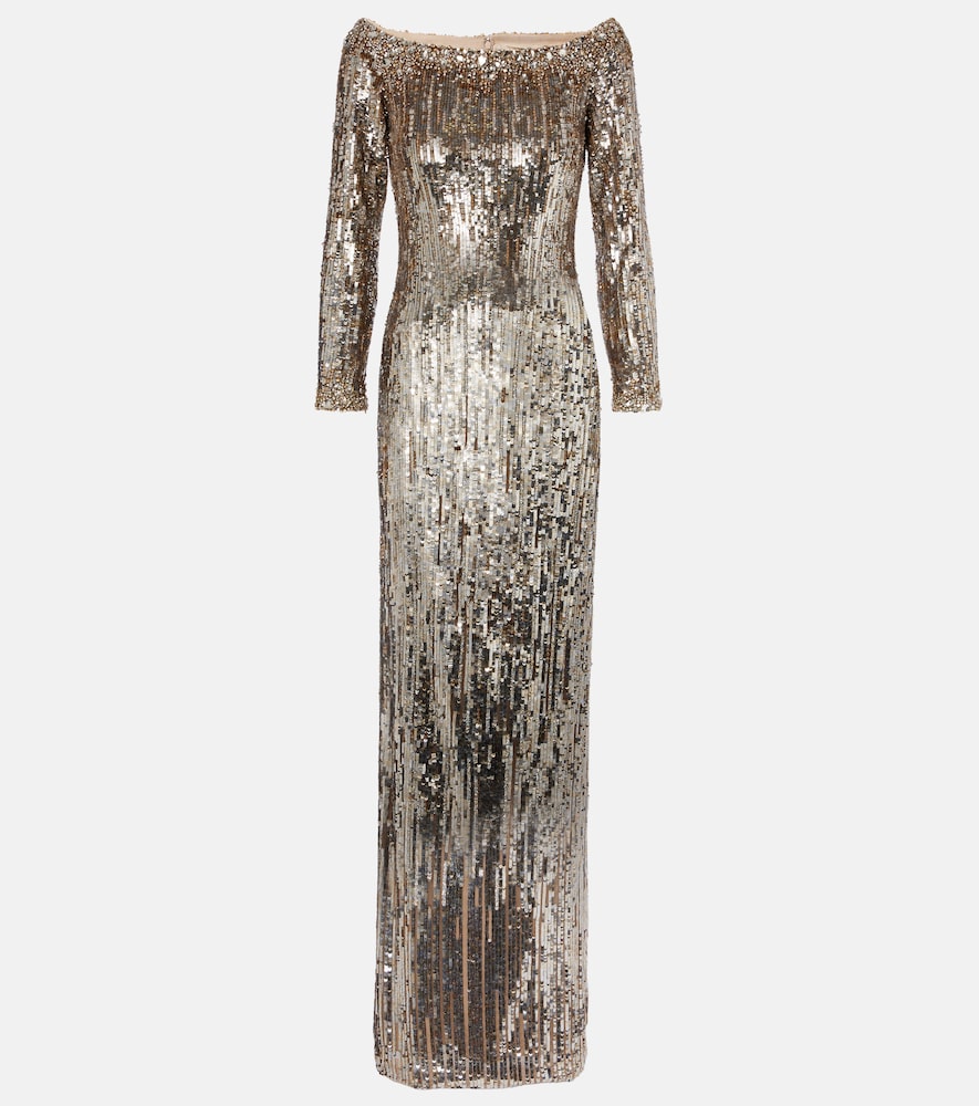Jenny Packham Marnie embellished gown