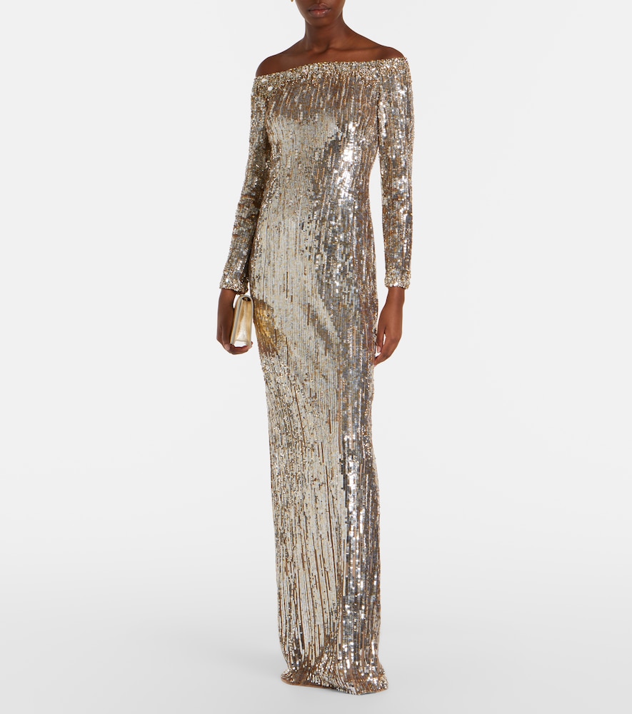 Jenny Packham Marnie embellished gown