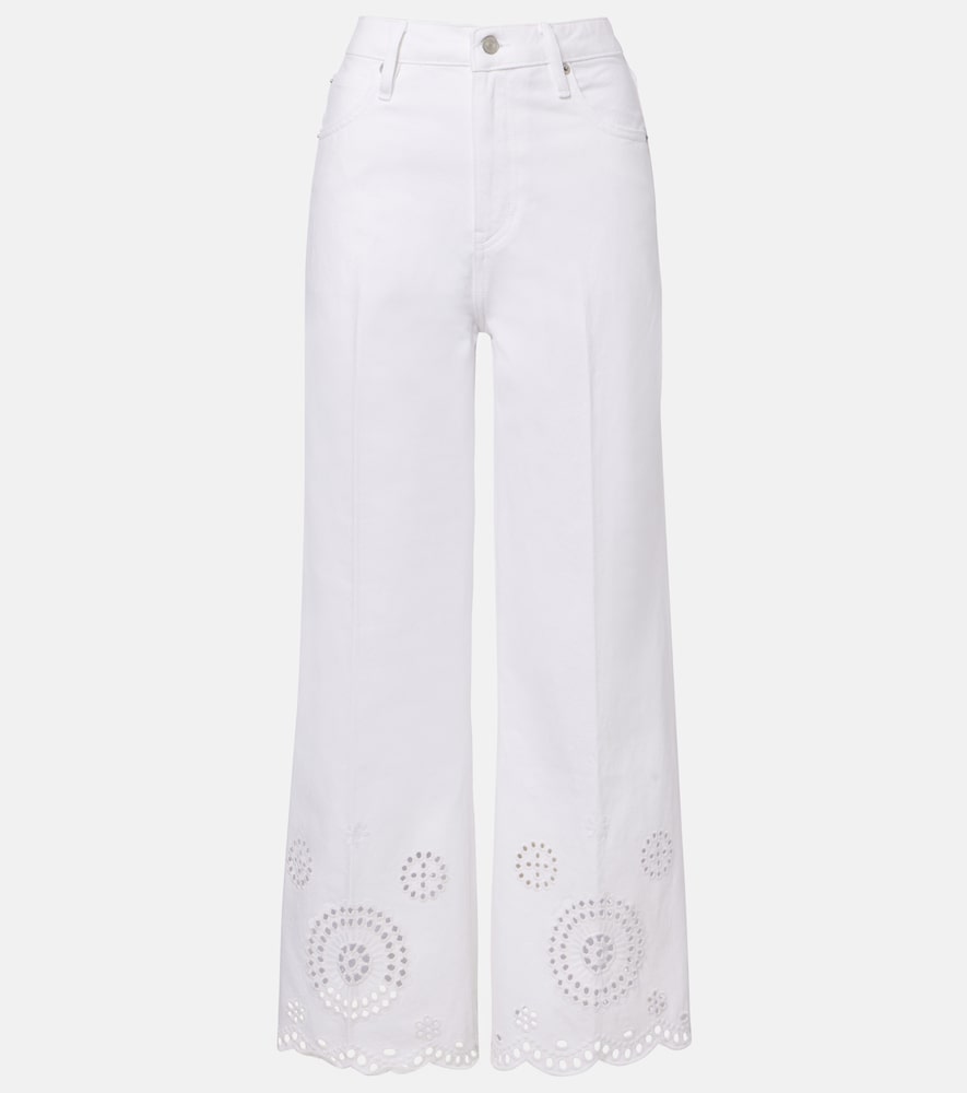 Jeans flared The Eyelet con ricamo