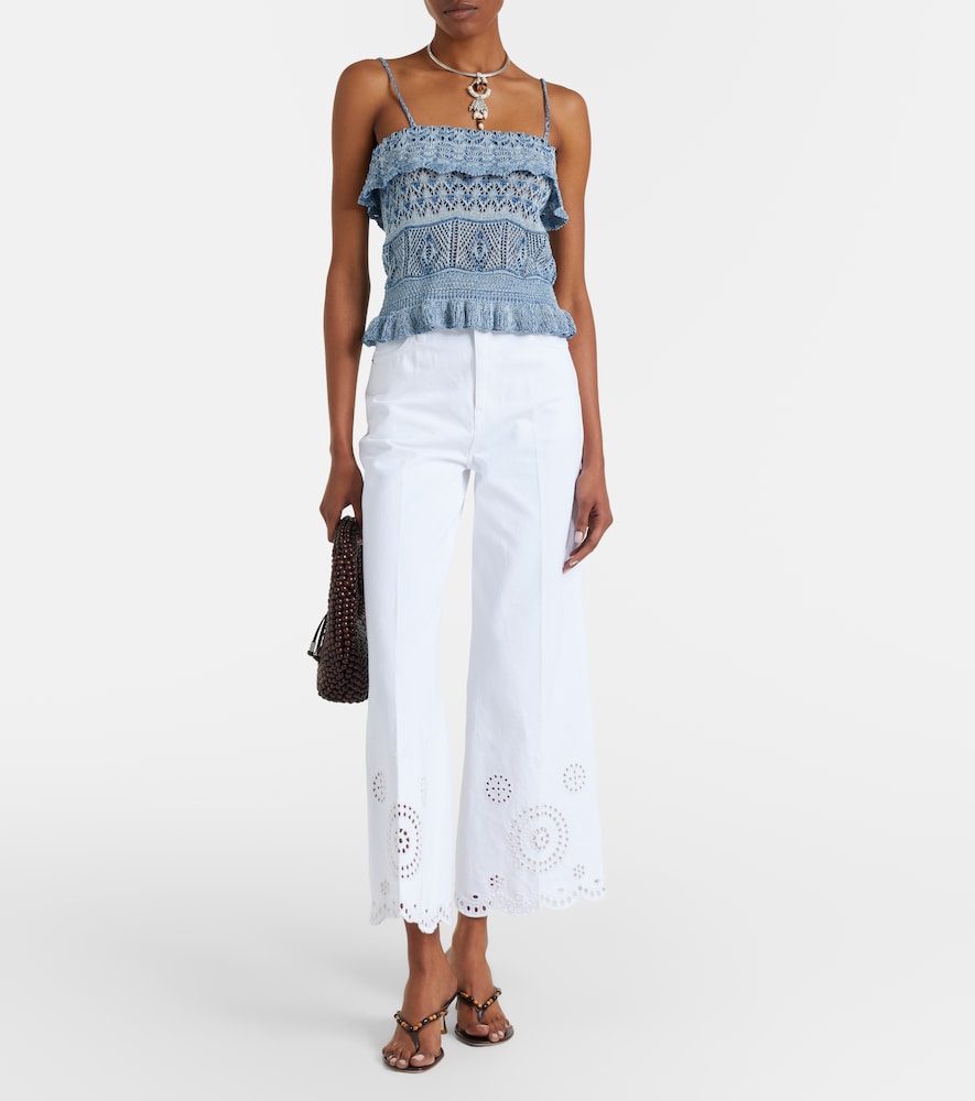  Frame Frame Bestickte Flared Jeans The eyelet 