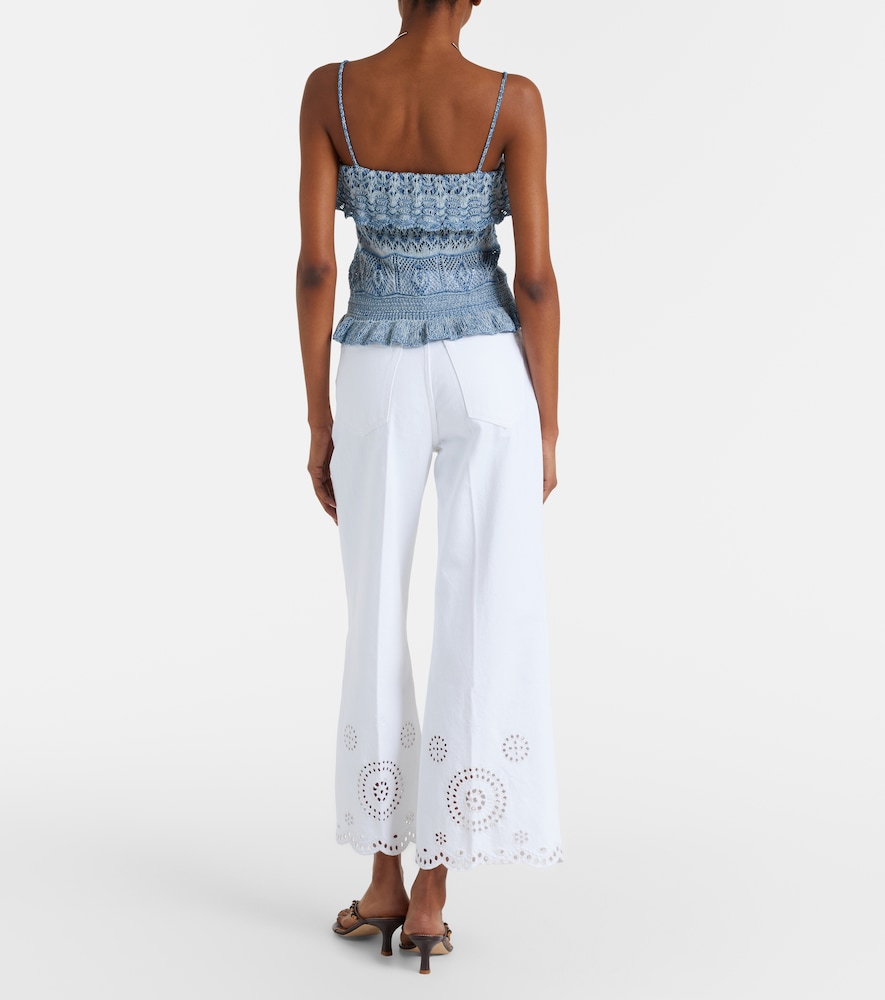  Frame Frame Bestickte Flared Jeans The eyelet 