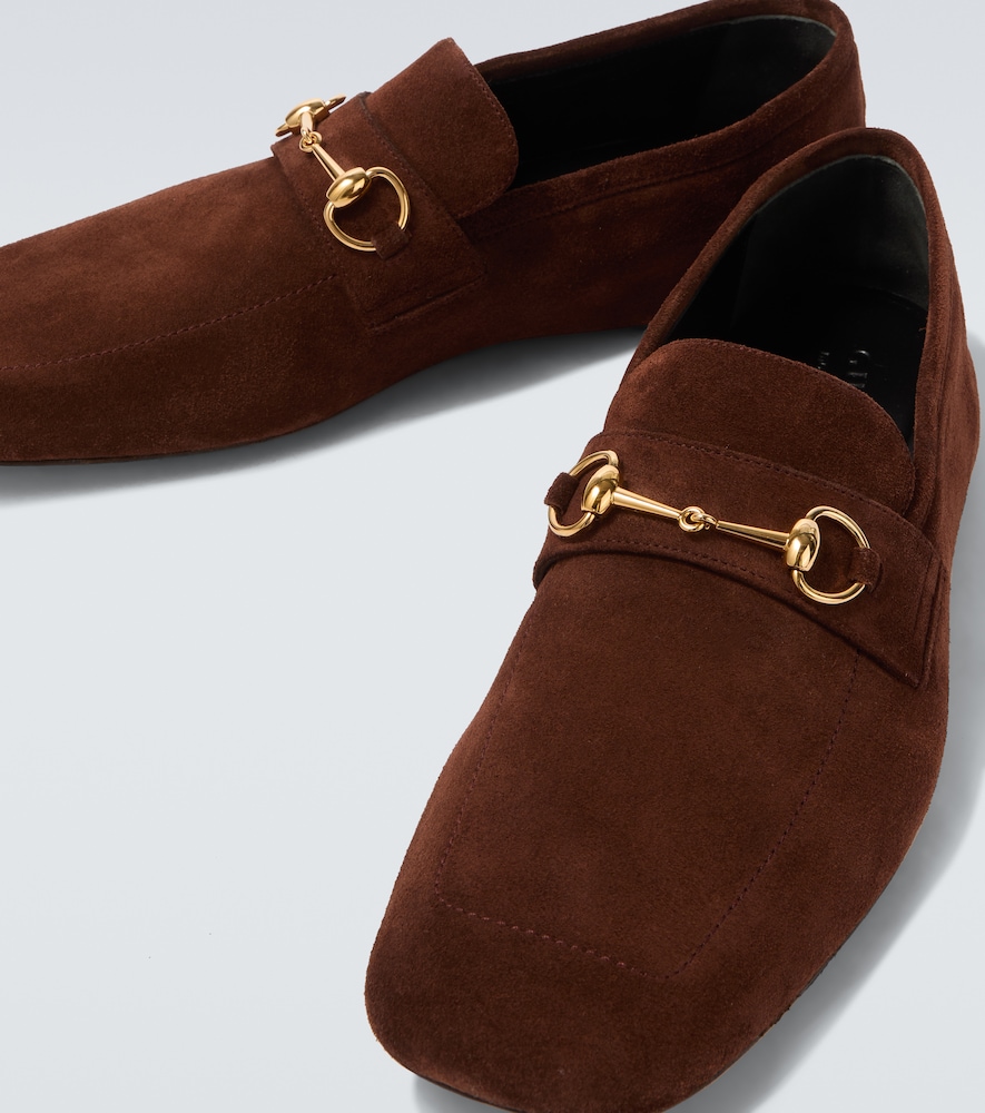 Gucci Gucci Loafers Ragazzo horsebit Aus Veloursleder 