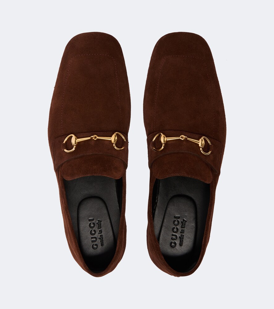  Gucci Gucci Loafers Ragazzo horsebit Aus Veloursleder 