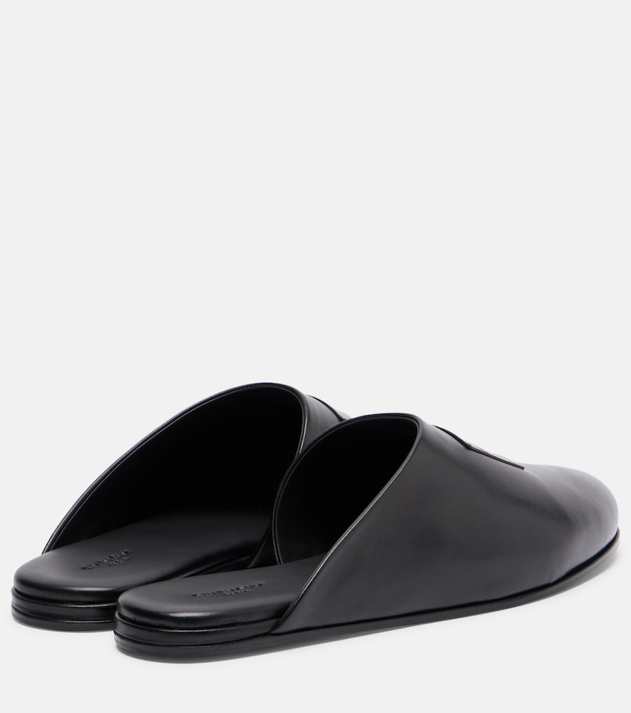  Givenchy Givenchy Label Leather Mules 
