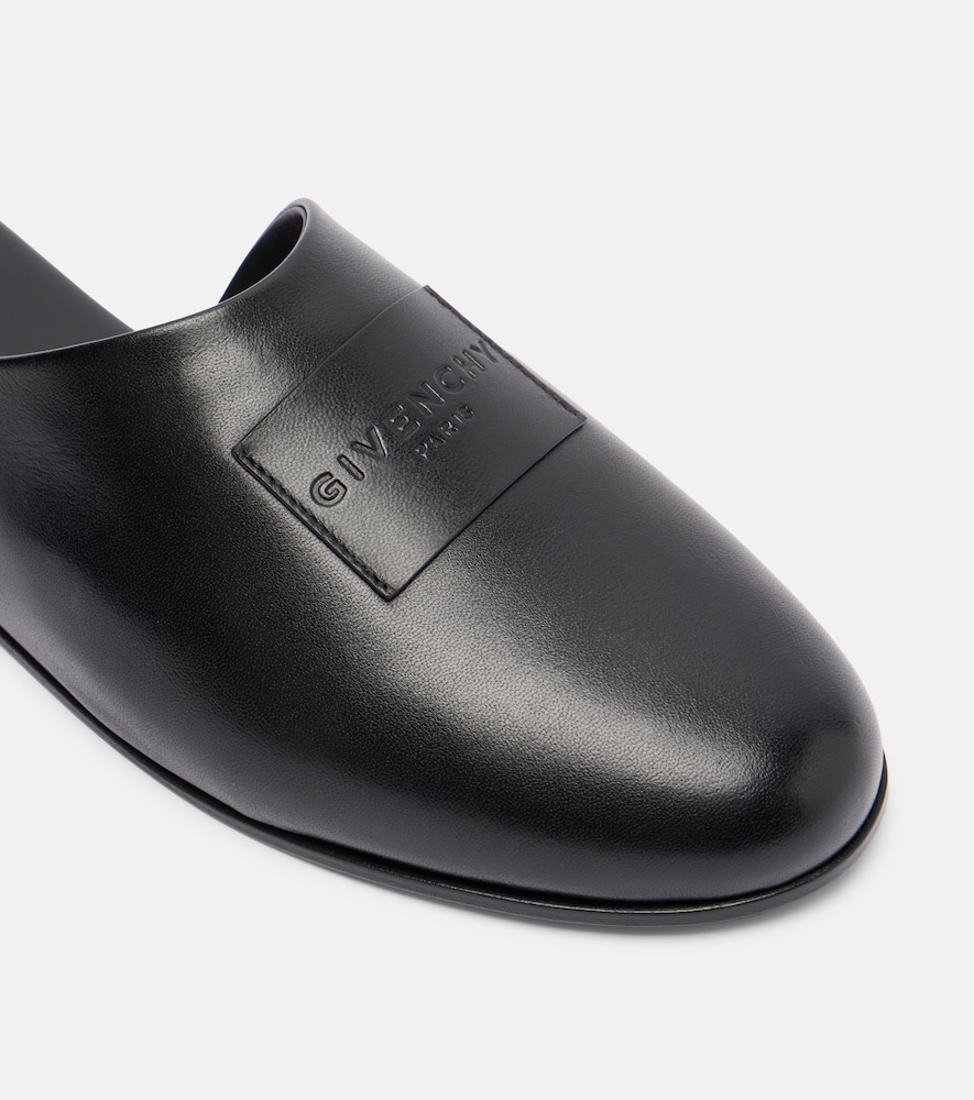  Givenchy Givenchy Label Leather Mules 