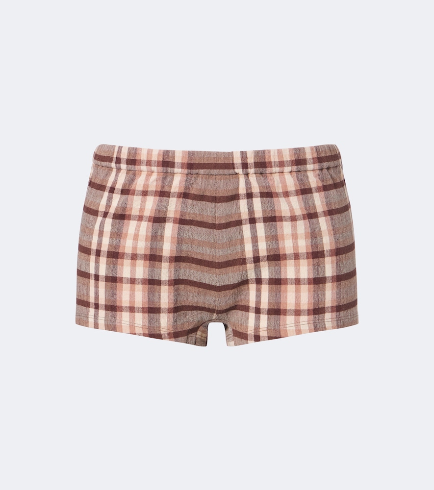 Shorts Nilo in misto lino a quadri