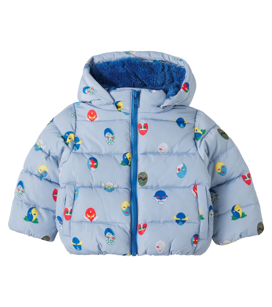 Stella McCartney Kids Baby printed hooded puffer jacket　ステラ マッカートニー キッズ ベビー プリント フード付きパファージャケット Stella