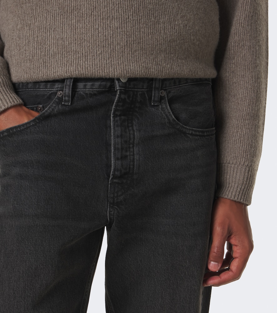 Mid-Rise Straight Jeans
