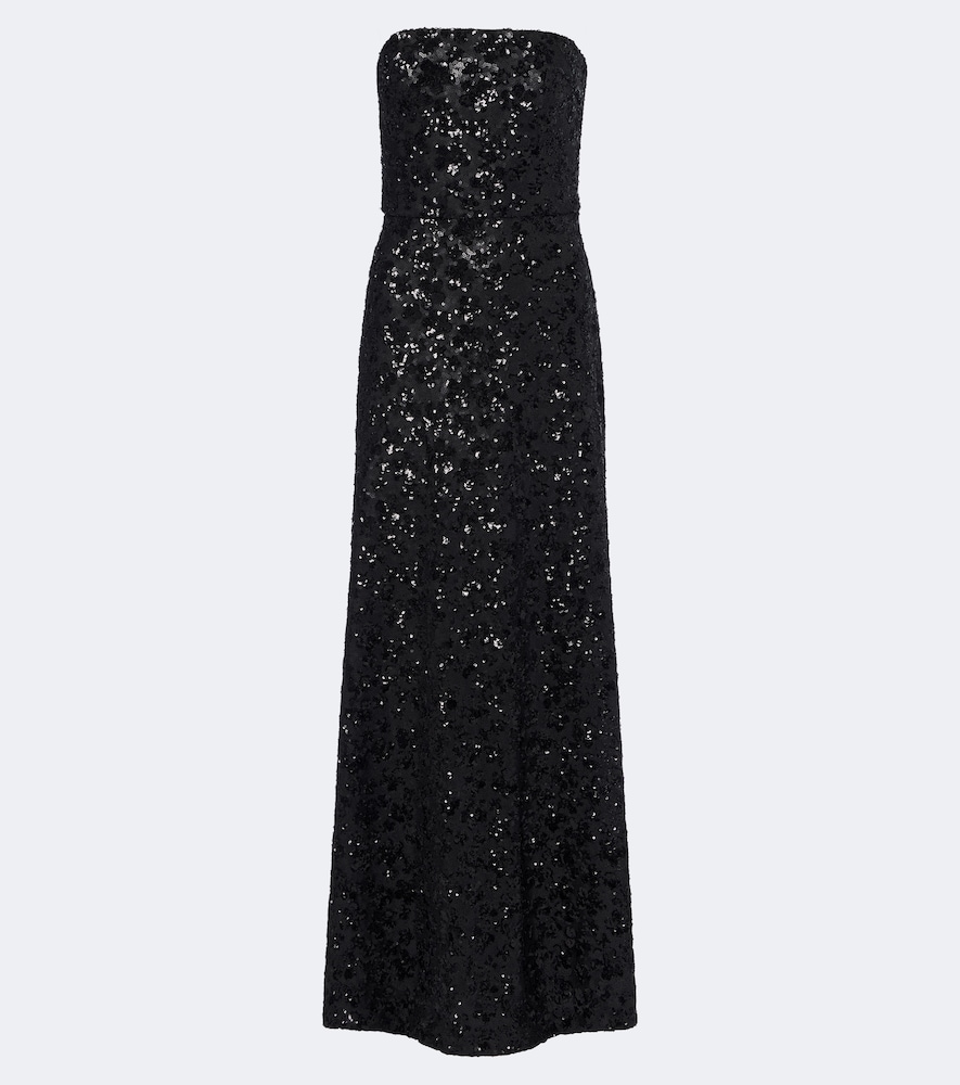 Bustier-Robe Elegante mit Pailletten