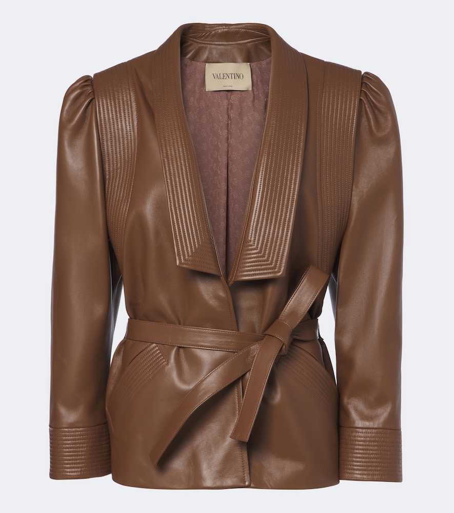 Jacke aus Leder