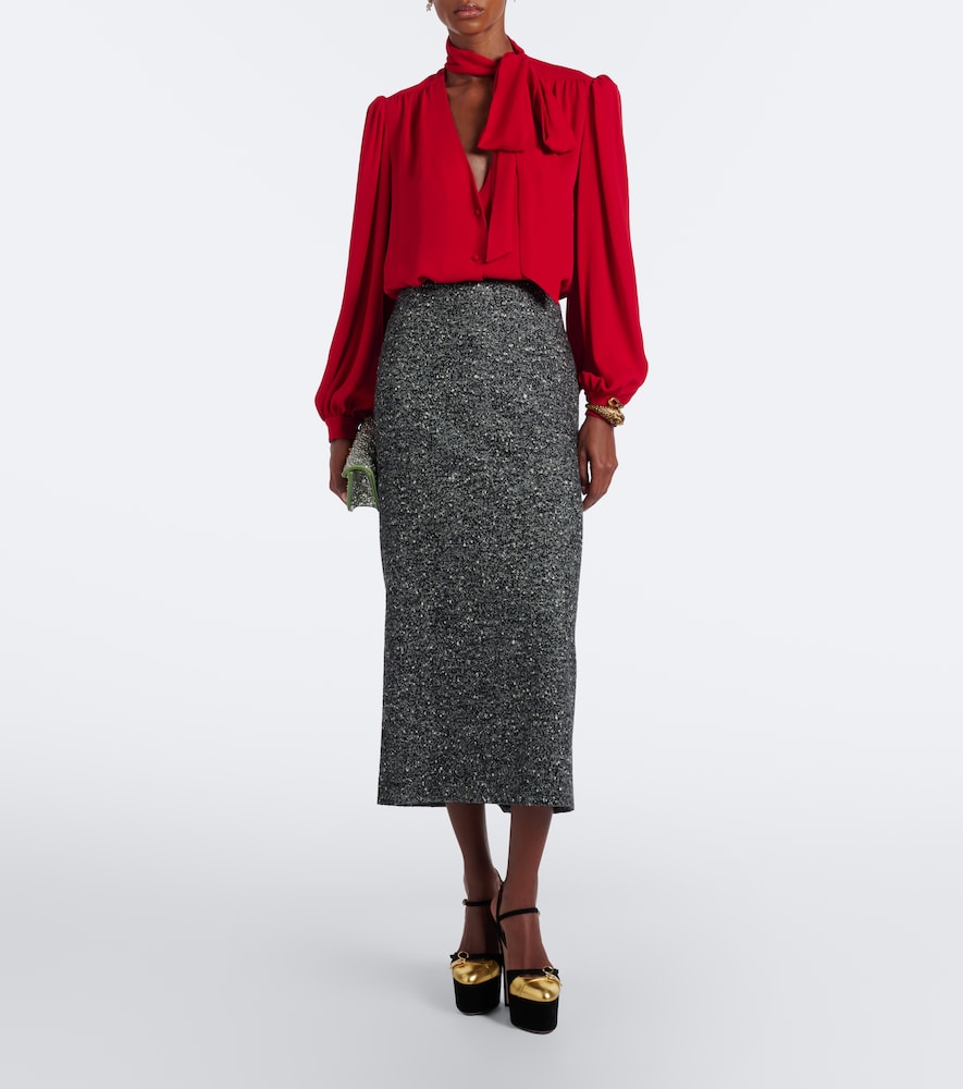 Garavani Crasher Suede And Leather Platform Pumps