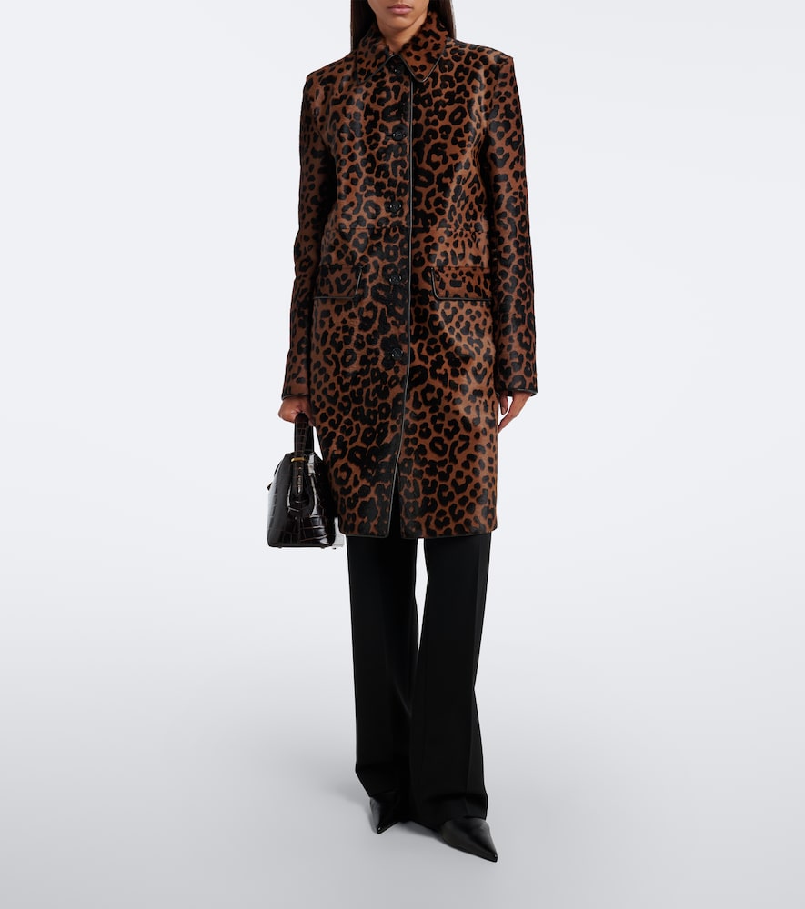 Leopard-Print Coat