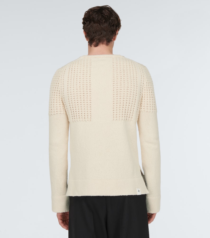 Shop Jil Sander Cotton And Wool Sweater In Cloud