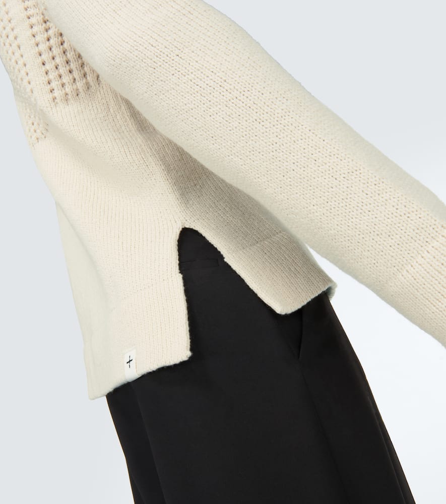 Shop Jil Sander Cotton And Wool Sweater In Cloud